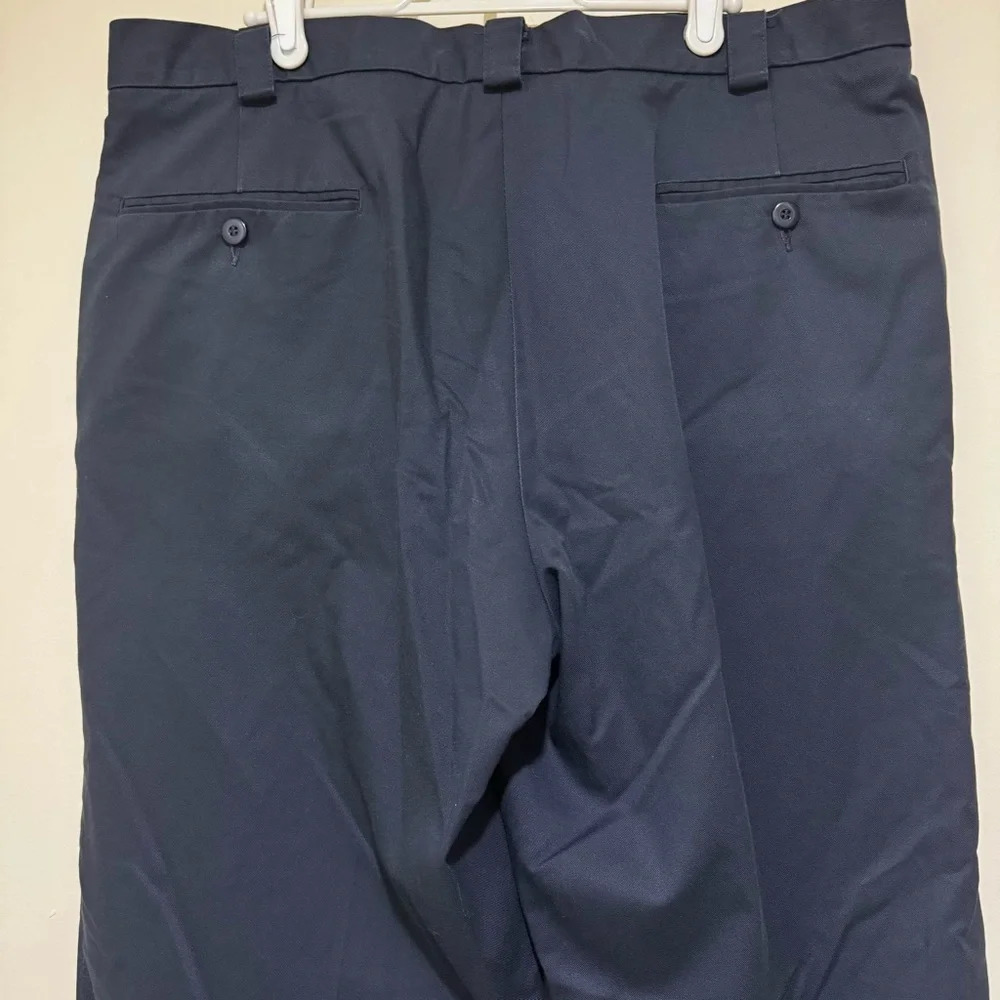 Men’s Tilley’s Brand Navy Colour Vintage 90’s Dressy Work Office Pants Size 36 - Picture 11 of 16